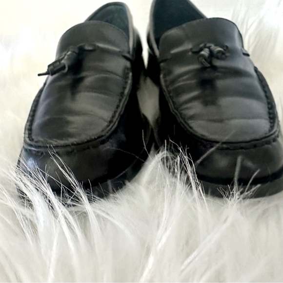 Etienne Aigner Shoes - Eitenne Aigner Gotham Black Leather Women’s Penny Loafers, Size 7